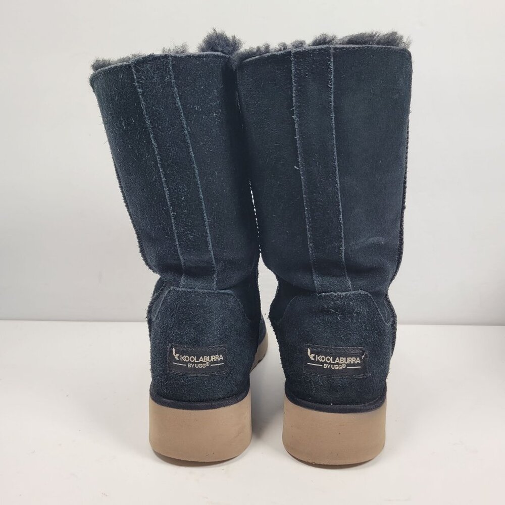 Koolaburra By UGG Women's Black Suede Mid-Calf Boots 1014301 US Size 7 - Picture 4 of 12